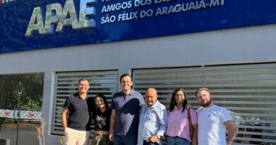 Deputado Thiago Silva e vereador Dilson Bezerra visitam APAE em São Félix do Araguaia