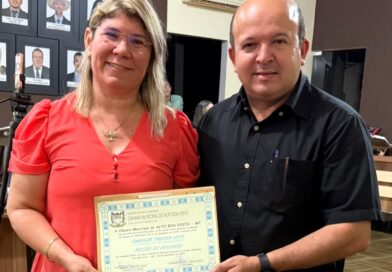 Câmara de Alto Boa Vista concede Moção de Aplausos à ex-prefeita Janailza Taveira pelos serviços prestados no Araguaia