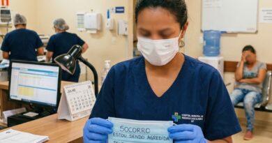 Mulher escreve pedido de socorro em máscara hospitalar para escapar de agressões em Ribeirão Cascalheira