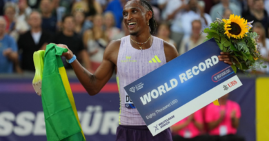 Alison dos Santos quebra recorde mundial dos 400m com barreiras