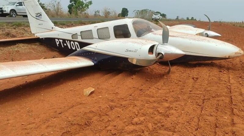 Avião de Júlio Campos faz pouso forçado em rodovia de MT
